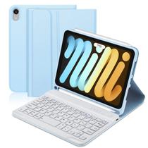 Capa de teclado BORIYUAN para iPad Mini 7ª geração 8,3" azul