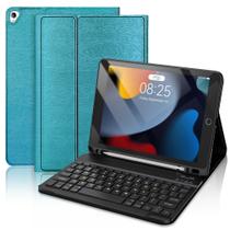 Capa de teclado D DINGRICH para iPad de 9ª geração 10,2" sem fio