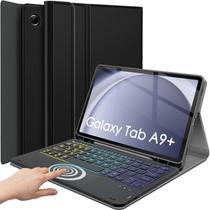Capa de teclado DKAHOEE retroiluminada Touchpad para Samsung Galaxy Tab A9 Plus 11" 2023