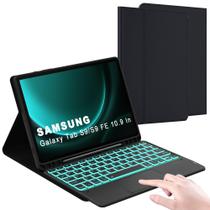 Capa de Teclado DOMEUN para Galaxy Tab S9 FE 5G e Tab S9 11" - Preta