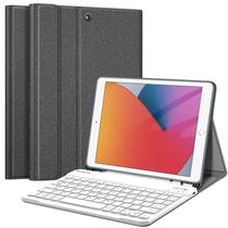 Capa de teclado Fintie para iPad de 9ª, 8ª e 7ª geração, 10,2", cinza