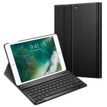 Capa de teclado Fintie Slim Shell Stand com teclado Bluetooth para iPad - preta