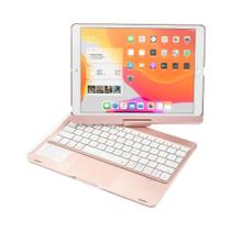 Capa de Teclado Giratória de 11 Polegadas para iPad Air/Pro/Mini - Suporte a Idiomas Coreano, Hebraico e Espanhol