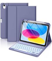 Capa de Teclado Hamile para iPad 10ª Geração (10,9") - Com Suporte para Apple Pencil