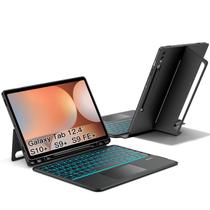Capa de teclado JUQITECH para Samsung Galaxy Tab S10+ 12.4 2024