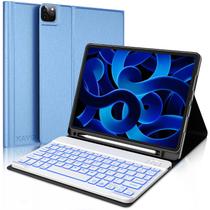 Capa de teclado KVAGO para iPad Air de 11 polegadas com porta-lápis