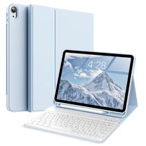 Capa de teclado KVTVOU para iPad 11ª e 10ª geração 11" azul