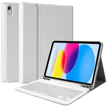 Capa de teclado MMK para iPad de 11ª e 10ª geração com Bluetooth cinza
