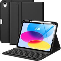 Capa de teclado MoKo para iPad 11" A16 e 10,9" com porta-lápis Capa de teclado MoKo para iPad 11" A16 e 10,9" com porta-lápis