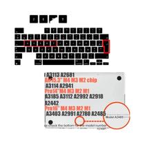Capa De Teclado Para MacBook Air pro 13.6 2025 Compatível Com M4 A3240 A3113 A3185 A3401 A3403 A2991