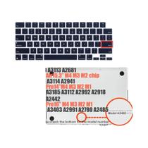 Capa De Teclado Para MacBook Air pro 13.6 2025 Compatível Com M4 A3240 A3113 A3185 A3401 A3403 A2991