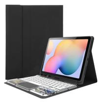 Capa de teclado para Samsung Galaxy Tab S6 Lite de 10,4 polegadas 2022/2020, teclado removível transparente retroiluminado com touchpad, preta1
