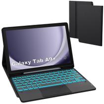 Capa de teclado para tablet ROOFEI Galaxy Tab A9+ 11 polegadas preta