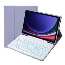 Capa de teclado Samsung Galaxy Tab S9+/S9 FE+ 12.4" 2023 roxa