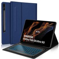 Capa de teclado SENGBIRCH Galaxy Tab S10 Ultra 14.6" Azul