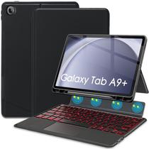 Capa de teclado Wineecy Backlit Touchpad para Samsung Tab A9+ 11"