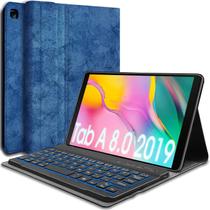 Capa de teclado Wineecy Galaxy Tab A 8.4 2020 com teclado retroiluminado