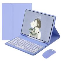 Capa de teclado YeeHi para iPad A16 2025 11ª geração 11" roxa Capa de teclado YeeHi para iPad A16 2025 11ª geração 11" roxa