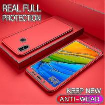 Capa de telefone 360 com capa completa para Redmi Note 7/6/6A/5/5A/4/4X/4A/2/3 Pro Plus - vermelha
