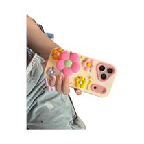 Capa De Telefone 3D Colorida Com Flores Para iPhone, Protetora E À Prova De Choque Capa De Telefone 3D Colorida Com Flores Para iPhone, Protetora E À Prova De Choque