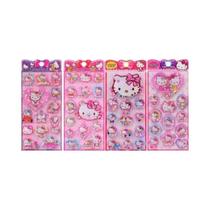 Capa De Telefone 3D Com Luzes Piscantes Hello Kitty Sanrio Adesivos Fofos Para Laptop Guitarra