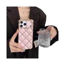 Capa De Telefone À Prova De Choque Com Padrão De Grade Em Losango E Revestimento Avançado Para