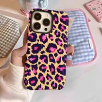 Capa de Telefone AndJihu para iPhone 15 Pro Max - Estampa de Cheetah