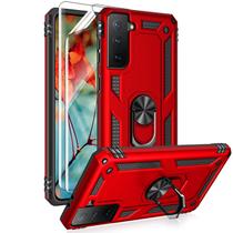 Capa de telefone Androgate Super Ring Series para Samsung S21+ Capa de telefone Androgate Super Ring Series para Samsung S21+