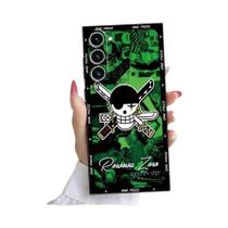 Capa De Telefone Anime Preta E Macia Para Samsung Galaxy S24 S21 FE S20 S23 Ultra S25 Edge