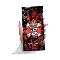 Capa De Telefone Anime Preta E Macia Para Samsung Galaxy S24 S21 FE S20 S23 Ultra S25 Edge