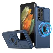Capa de Telefone ANNGELAS para Samsung Galaxy S21 Ultra com Suporte