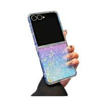 Capa De Telefone Anti-Queda Com Gradiente Arco-Íris Brilhante Para Meninas Para Samsung Z Flip7