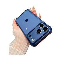 Capa De Telefone Anti Queda Transparente Com Quatro Cantos Para iPhone 17 16 15 14 13 12 Mini XS 11