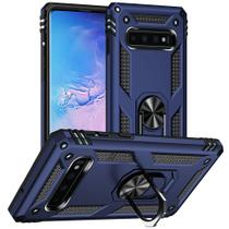 Capa de telefone Aozuoton para Samsung Galaxy S10, azul