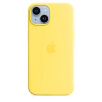 Capa de telefone Apple iPhone 14 de silicone com MagSafe Canary Yellow