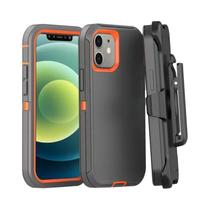 Capa De Telefone Armadura Resistente Para iPhone 16 15 14 13 12 11 pro Max plus XS XR Com Clipe De