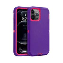 Capa De Telefone Armadura Resistente Para iPhone 16 15 14 13 12 11 pro Max plus XS XR Com Clipe De