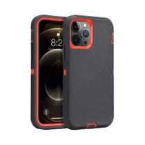 Capa De Telefone Armadura Resistente Para iPhone 16 15 14 13 12 11 pro Max plus XS XR Com Clipe De