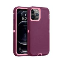 Capa De Telefone Armadura Resistente Para iPhone 16 15 14 13 12 11 pro Max plus XS XR Com Clipe De