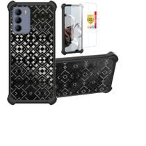 Capa de telefone Aroepurt PCD P65R Bengal MAX com 2 vidros pretos Capa de telefone Aroepurt PCD P65R Bengal MAX com 2 vidros pretos