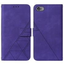 Capa de telefone Asdsinfor iPod Touch 7/6/5 Wallet PU de couro roxo
