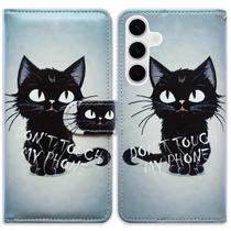 Capa de telefone Bcov Cute Black Cat Leather Wallet Galaxy S26 Capa de telefone Bcov Cute Black Cat Leather Wallet Galaxy S26