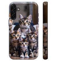 Capa de telefone Bcov de camada dupla Cute Cats Family Galaxy A17 5G Capa de telefone Bcov de camada dupla Cute Cats Family Galaxy A17 5G