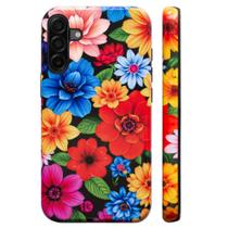 Capa de telefone Bcov de camada dupla para Samsung Galaxy A17 5G com flores Capa de telefone Bcov de camada dupla para Samsung Galaxy A17 5G com flores
