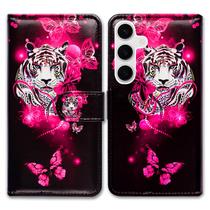 Capa de telefone Bcov para Samsung Galaxy S26 Wallet White Tiger Capa de telefone Bcov para Samsung Galaxy S26 Wallet White Tiger