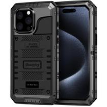 Capa de telefone Beasyjoy à prova d'água para iPhone 15 Pro Max preta