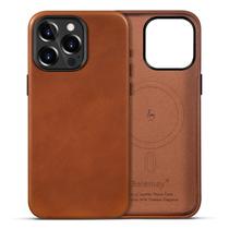 Capa de telefone Belemay para iPhone 13 Pro Leather Saddle Brown Capa de telefone Belemay para iPhone 13 Pro Leather Saddle Brown