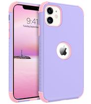 Capa de telefone BENTOBEN iPhone 11 6.1" robusta roxa rosa Capa de telefone BENTOBEN iPhone 11 6.1" robusta roxa rosa