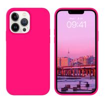 Capa de telefone BENTOBEN para iPhone 13 Pro 6.1 - Silicone rosa choque