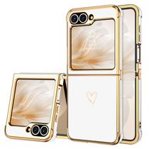 Capa de telefone BENTOBEN Samsung Galaxy Z Flip 6 5G TPU branca